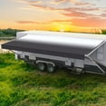 thumbnail image 1 of Shadepro RV Awning Fabric Replacement Premium Grade Vinyl 14' Charcoal Fade (Length 13'2"), 1 of 5