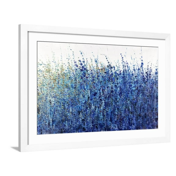 Shades Of Blue Wild Flowers Framed Giclee Print by Tim O'toole, 36" x 24", Sold by Art.com