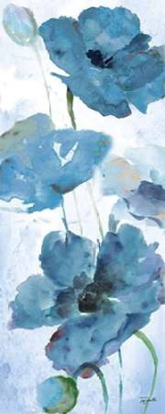 Shades of Blue Panel II Canvas Art - Tre Sorelle Studios (10 x 20)