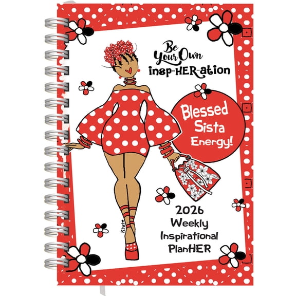 Shades of Color Be Your Own Insp-Her-Ation 2026 Weekly Inspirational Planner, (Paperback)