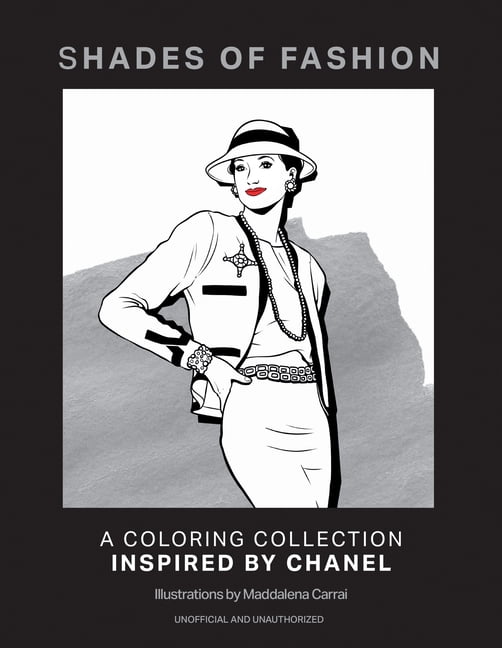 Shades of Fashion: A Colouring Collection Inspired by Chanel, (Paperback)