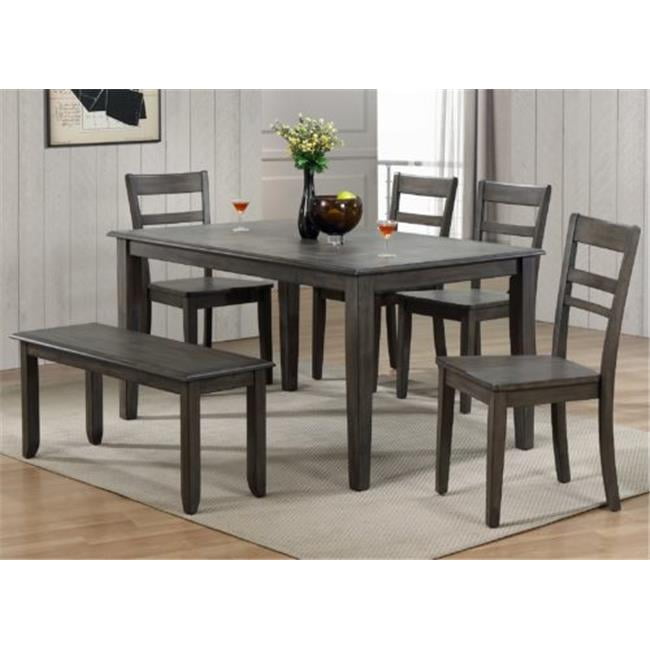 Shades of Gray Dining Table Set 6 Piece