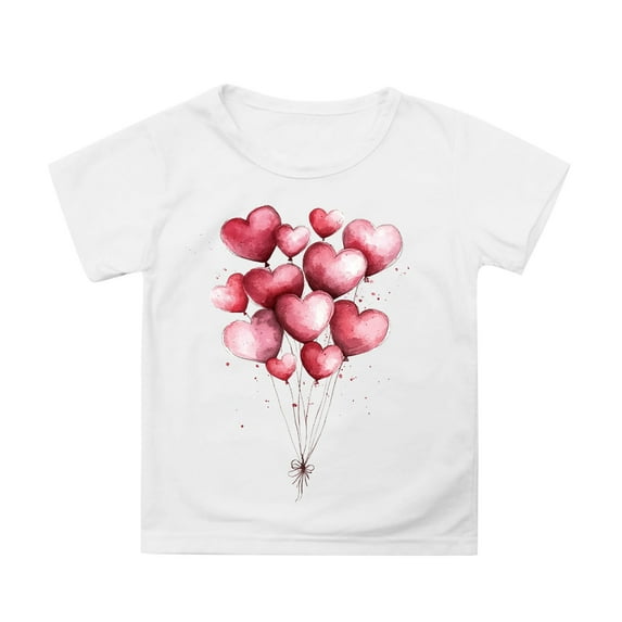 Shadoumai 100 Days Of School T Shirt Girls Shamrock Four Leaf Crew Neck Short Sleeve T Shirt Trendy Blouse Tops Clothes for Girls