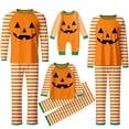 thumbnail image 1 of Shadoumai 2026 Halloween Family Matching Pajamas Sets Ghost Pumpkin Print Long Sleeve Top & Pants Two Piece Set Sleepwear Pjs, 1 of 5