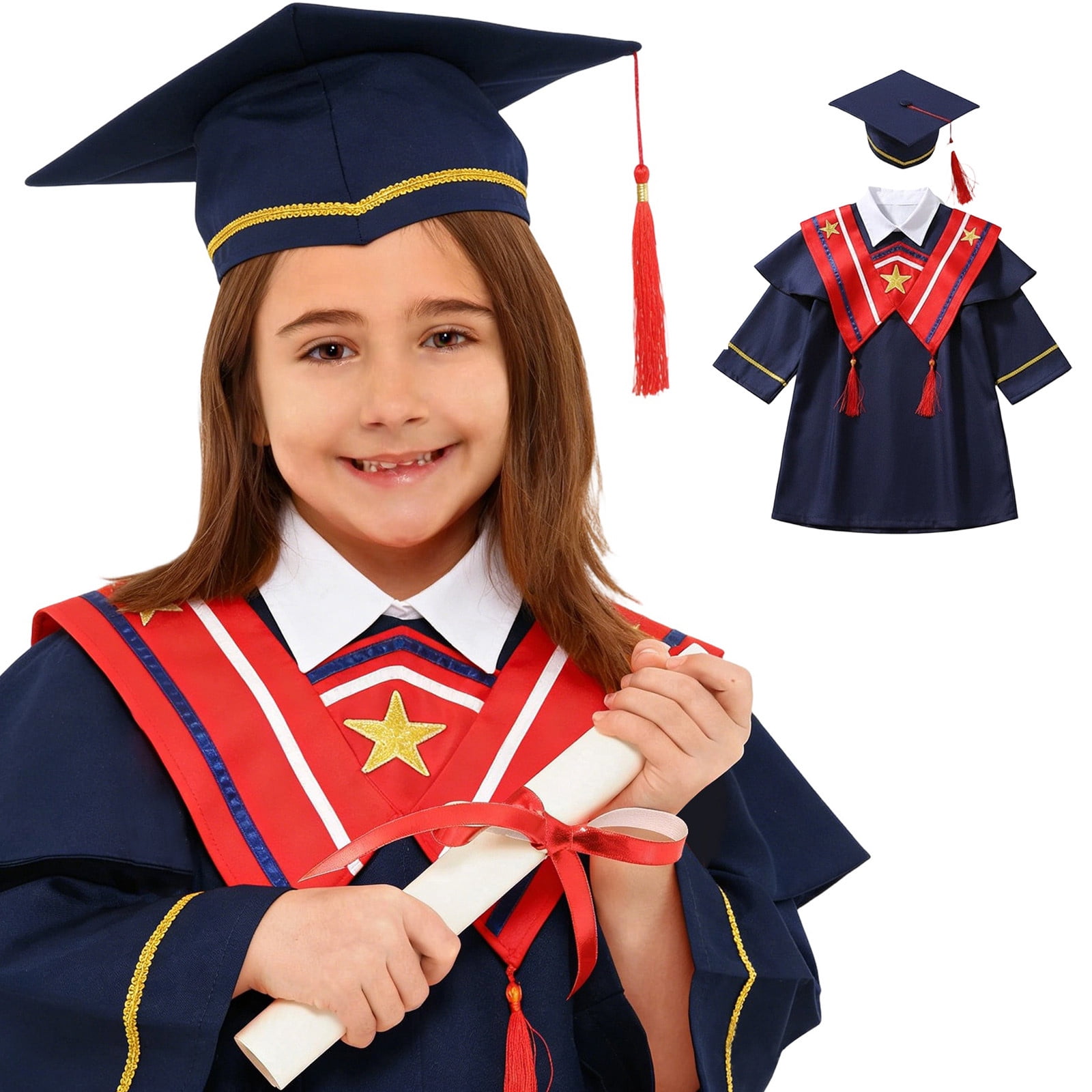 Shadoumai 2026 Kindergarten Graduation Cap and Gown with Tassel for ...
