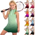 thumbnail image 1 of Shadoumai Athletic Tennis Girls Dress,Kid'S Quick Dry Tennis Outfit Sleeveless Toddler Workout Dress Breathable Casual and Athletic Sportwear for 4T-16Y, 1 of 6