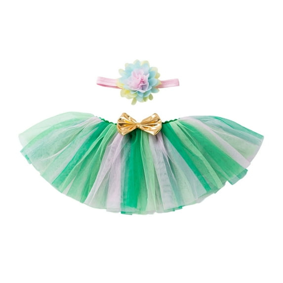 Shadoumai Baby Girls Layered Sequin Tutu Skirt Ballet Dance Dress Set With Headband First Birthday Outfit For Toddlers