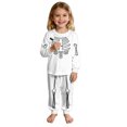 thumbnail image 1 of Shadoumai Baby Halloween Outfits Printed Pattern Long Sleeve Cute Sweatshirt Pullover Tops + Joggers Pants Fall Kids 2pcs Outfits, 1 of 8