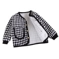 thumbnail image 1 of Shadoumai Back To School Clothes Girls Plaid Jacket Long Sleeve Spring Cardigan Button Down Coat Outwear With Pocket Stylish Comfortable Warm Fashionable, 1 of 9