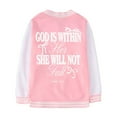 thumbnail image 1 of Shadoumai Back To School Clothes For Teen Girls Girls Casual Printed Baseball Jacket Sports Cardigan Outerwear Lightweight Comfortable Stylish Kids Outerwear, 1 of 7