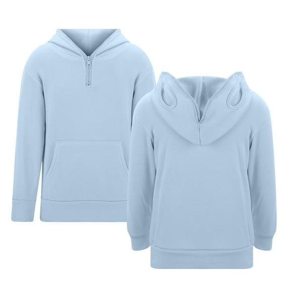 Shadoumai Back To School For Teens Boys Hoodies & Sweatshirts Zip Up Pullover Long Sleeve Casual Outerwear with Pocket for School Outdoor Activities Comfortable Kids Clothing