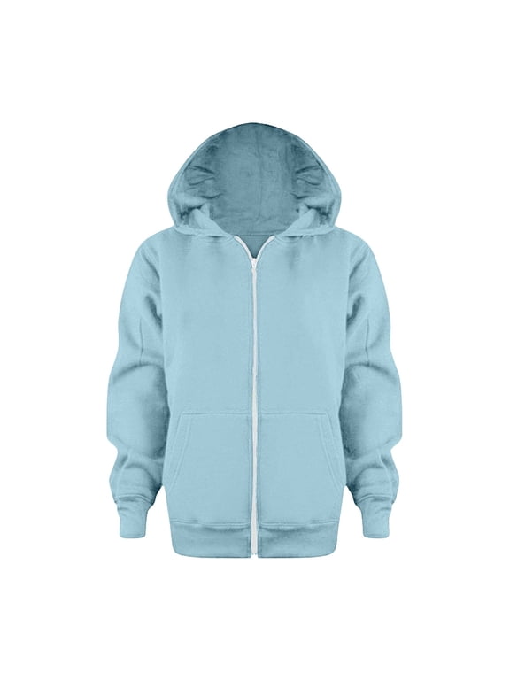 Back To School Clothes For Boys Zip Up Jacket Casual Outerwear For Teens School Daily Wear Hoodies