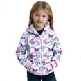 thumbnail image 1 of Shadoumai Back To School Clothes For Teen Girls Girls Hooded Zipper Jacket Warm Pullover Coat With Prints For Toddler And Child Outerwear, 1 of 5