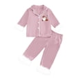 thumbnail image 1 of Shadoumai Big Teens' Halloween Pajamas Boat Neck Ghost Print Long Sleeve Loungewear Clothes Set Funny Pullover Top 2 Piece Outfits for, 1 of 5
