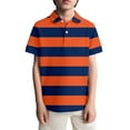 thumbnail image 1 of Shadoumai Boys Polo Shirts Size 14-16 Button Closure Letter Print Short Sleeve Comfortable & Soft Beach Shirt Tee for Boys & Girls, 1 of 4