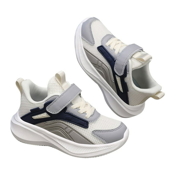 Shadoumai Boys Sneakers Children's Trainers Sports Shoes For Running Indoor Outdoor Lightweight Comfortable Durable Non- Breathable School Active Wear