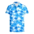 thumbnail image 1 of Shadoumai Boys Summer Casual Short Sleeve Button Down Shirt With Print Fashion Top For Kids And Teenagers, 1 of 6