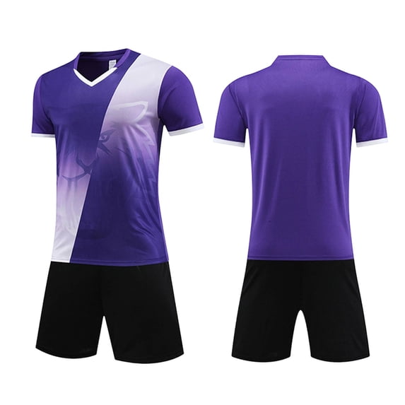 Shadoumai Boys Summer Outfits Size 10-12 Boys Girls Children's Football Sports Quick Drying Sports For Kids Basketball Tracksuit Shorts And T Shirt Sportsuit