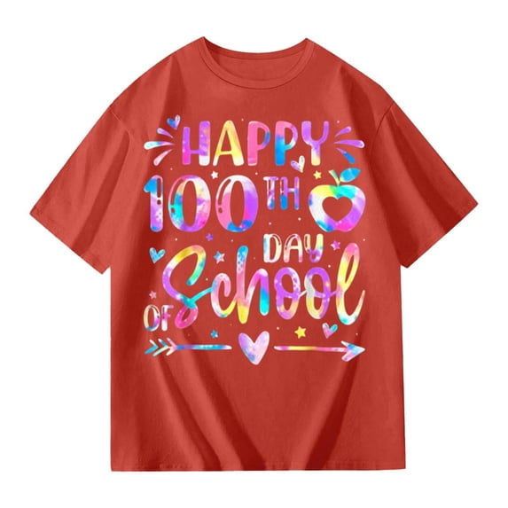 Shadoumai Boys Tshirts 6 Round Neck Short Sleeve Loose Funny Tees Shirts for Teen Kids
