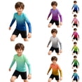 thumbnail image 1 of Shadoumai Boys UPF 50+ Rash Guard Swimsuit with Anti-Chafe Compression Liner Top for Youth, 1 of 5
