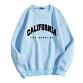 thumbnail image 1 of Shadoumai California Sweatshirts For Women Crew Neck Pullover Letter Graphic Hoodie Relaxed Fit Long Sleeve Tops, 1 of 5