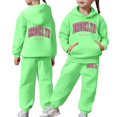 thumbnail image 1 of Shadoumai Child Toddler Boys Girls Long Sleeve Solid Warm Hoodie Pullover Tops Pants Kids Outfits Sweat Suit, 1 of 7