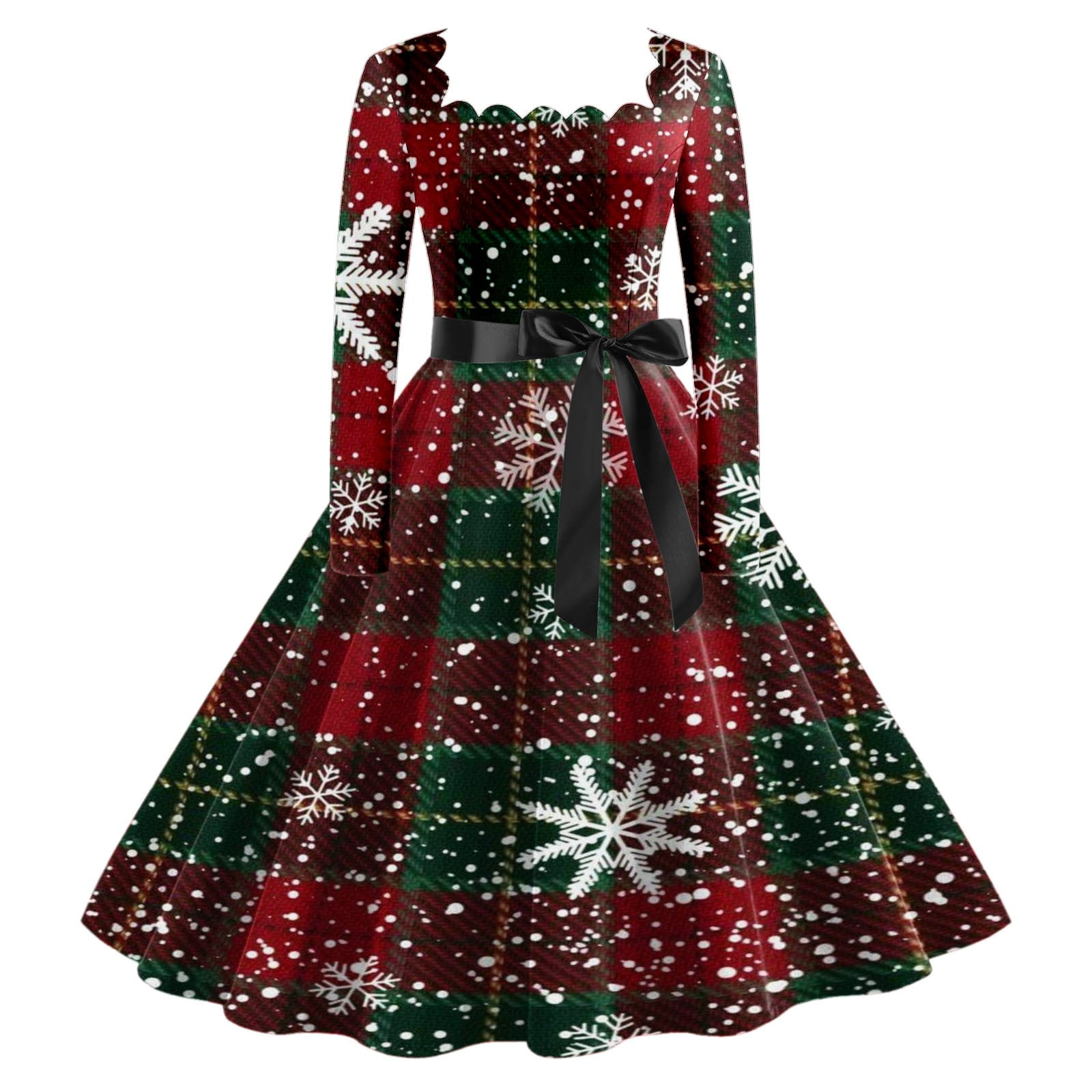 Shadoumai Christmas Dresses for Women,Elegant Women'S Classic Tea — free download