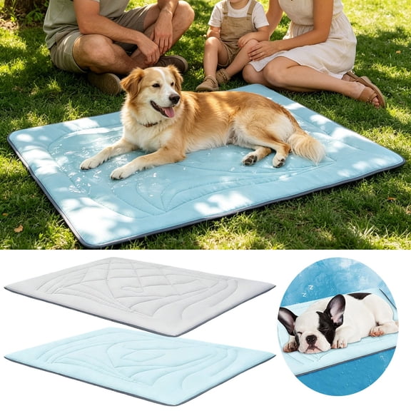 Shadoumai Cooling Mat for Dogs,(Q-Max>0.53), Washable Dog Cooling Mat, Portable Kennel Cooling Pet Pad for Summer, Non- Summer Crate Pad for Large Dog