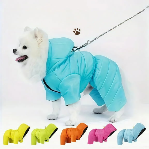 Shadoumai Cute Dog Christmas Outfit Funny Pet Party Clothes Hoodie Outwear Coat Apparel Warm Cold Weather Clothes with Shining Star