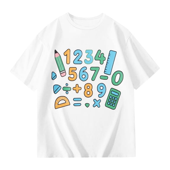 Shadoumai Cute Girls Shirts Floral Printed Boat Neck Shirt Short Sleeve T Shirts Fashion Pullover Tops Tee for Toddler & Kids