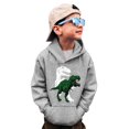 thumbnail image 1 of Shadoumai Dinosaur Sweatshirts for Boys Girls Long Sleeve Hooded Pullover Warm Winter Kids Top Soft Comfortable Toddler Clothing 3-14 Years, 1 of 6