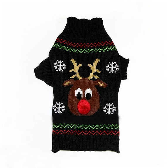 Shadoumai Dog Winter Snow Sweaters, Dog Christmas Sweater, Pet Dog Holiday Sweaters for Small Medium Dog
