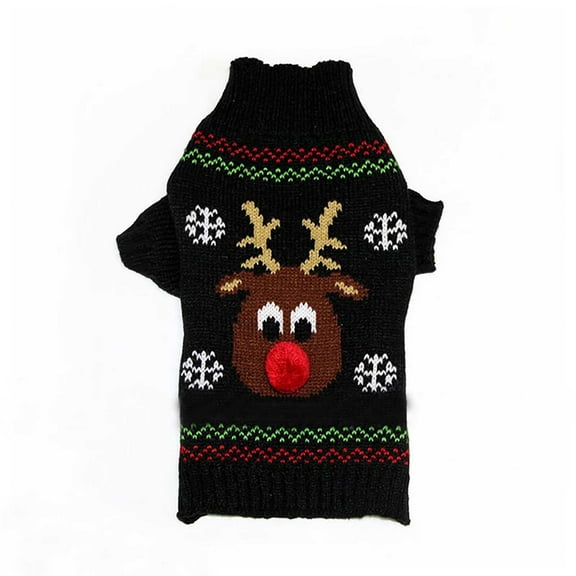 Shadoumai Dog Winter Snow Sweaters, Dog Christmas Sweater, Pet Dog Holiday Sweaters for Small Medium Dog