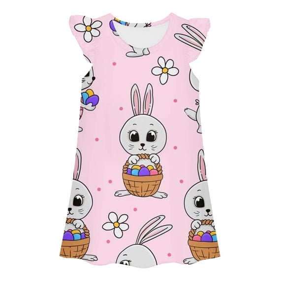 Shadoumai Dresses for Girls 10-12 Summer Sleeveless Round Neck Floral Outerwear Princess Dresses Baby Sets Fornewborn Girls