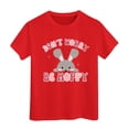 thumbnail image 1 of Shadoumai Easter Shirts Toddler Girls Easter Day Letter Print Crew Neck Short Sleeve T Shirt Funny Tunic Blouse Tee for Boys & Girls, 1 of 3