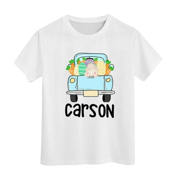 Shadoumai Easter Shirts Toddler Girls Easter's Day Graphic T-Shirts Crew Neck Short Sleeve T Shirt Top Funny Sports T-Shirt T Shirt for Boys and Girls