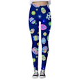thumbnail image 1 of Shadoumai Easter Yoga Pants for Women Cute Rabbit Graphic Leggings High Waist Tummy Control Bunny Print Workout Leggings, 1 of 4