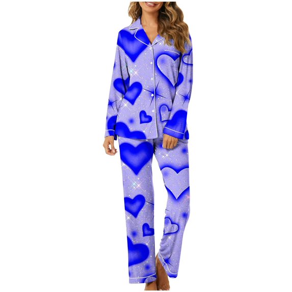 Shadoumai Elegant Short Sleeve Button Down Loungewear For Cozy Pajama For Relaxing Evenings And Sleepwear Ideal Valentine