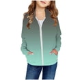 thumbnail image 1 of Shadoumai Fall Clothes For Girls Hooded Cardigan Jacket Autumn Winter Warm Zipper Sweatshirt Solid Color Patch Pocket Outerwear Cozy Casual, 1 of 3