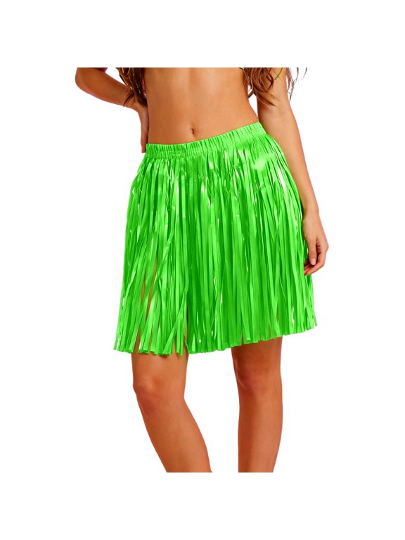 Fluorescent Dance Skirt with Flowing Fringe for Carnival Performances Party Nights and Festive Celebrations