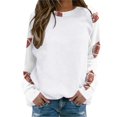 thumbnail image 1 of Shadoumai Football Season Sweatershirt For Women Crew Neck Pullover Long Sleeve Tops Fall Winter Women Football, 1 of 4