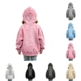 thumbnail image 1 of Shadoumai Girl Oversized Hoodie Letter Print Long Sleeve Hooded Sweatshirt Casual Warmth Pullover Hooded Sweatshirt Children Fall Clothes for Girls, 1 of 6