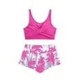thumbnail image 1 of Shadoumai Girl Swimsuits Tankini with Shorts Two Piece Bathing Suits Adjustable Straps Tummy Control Swimwear, 1 of 4