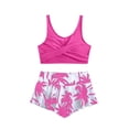 thumbnail image 1 of Shadoumai Girl Swimsuits Tankini with Shorts Two Piece Bathing Suits Adjustable Straps Tummy Control Swimwear, 1 of 4
