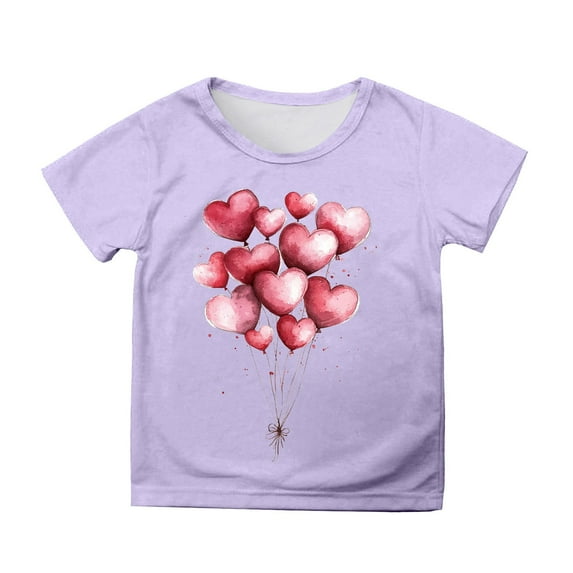 Shadoumai Girl Tops 4t Funny Irish Clover Pattys Crewneck Short Sleeve T Shirt Loose Soft Gentleman Tops Little Girls Clothes