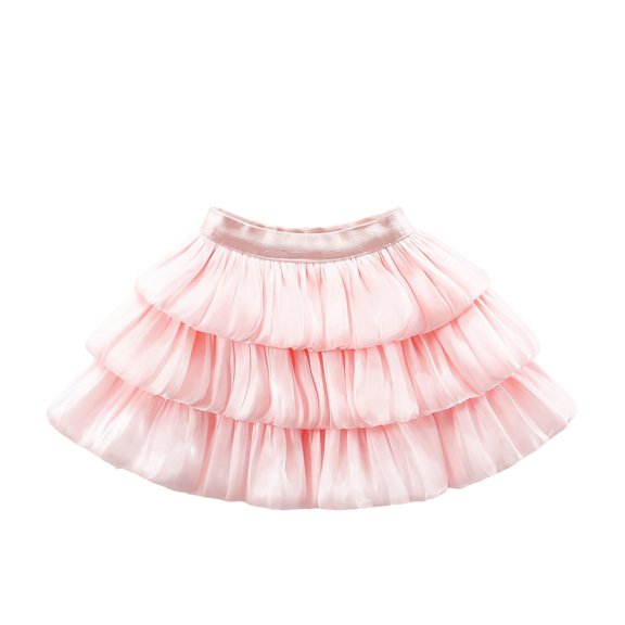 Shadoumai Girls Ballet Tutu Skirt Flowy Layered Party Dance Skirt Soft Elastic Waist Toddler Summer Casual Outfit For Ages 3 8 Years