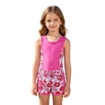 thumbnail image 1 of Shadoumai Girls Bikini 2 Piece Swimsuit Set Tiered Flounce Bathing Suit Adjustable Straps Girls' Swimwear, 1 of 8
