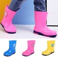 thumbnail image 1 of Shadoumai Girls Boots For Kids Children's Cartoon Rain Shoes Rubber Rainboots Ideal For School And Outdoor Activities Lightweight And Comfortable Design, 1 of 8