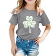 thumbnail image 1 of Shadoumai Girls Boys St Patricks Day Shirt Kids Sweatshirts Shamrock Long Sleeve Hoodies Saint Outfit Youth Funny Irish Clothes, 1 of 4