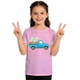thumbnail image 1 of Shadoumai Girls Casual Short Sleeve Graphic Tee Top with Easter Print for Outdoor Play and Daily Fashion, 1 of 6